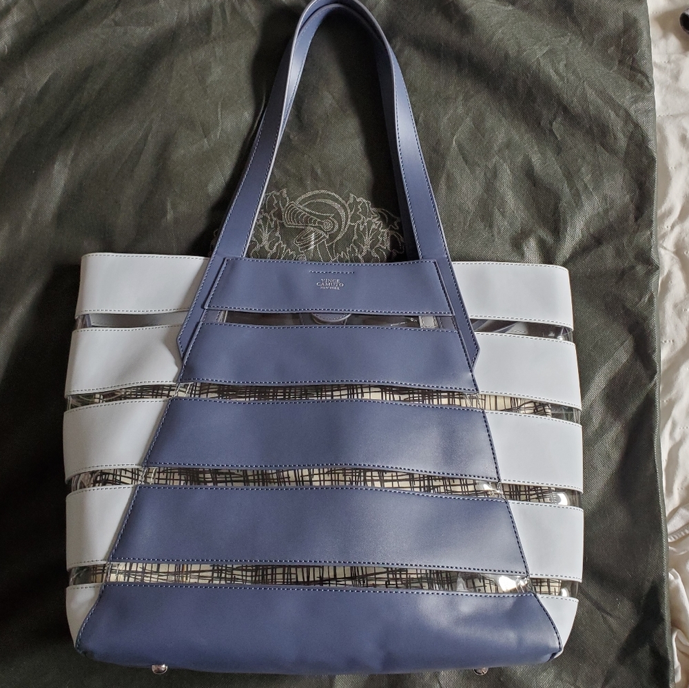 Vince Camuto blue tote bag